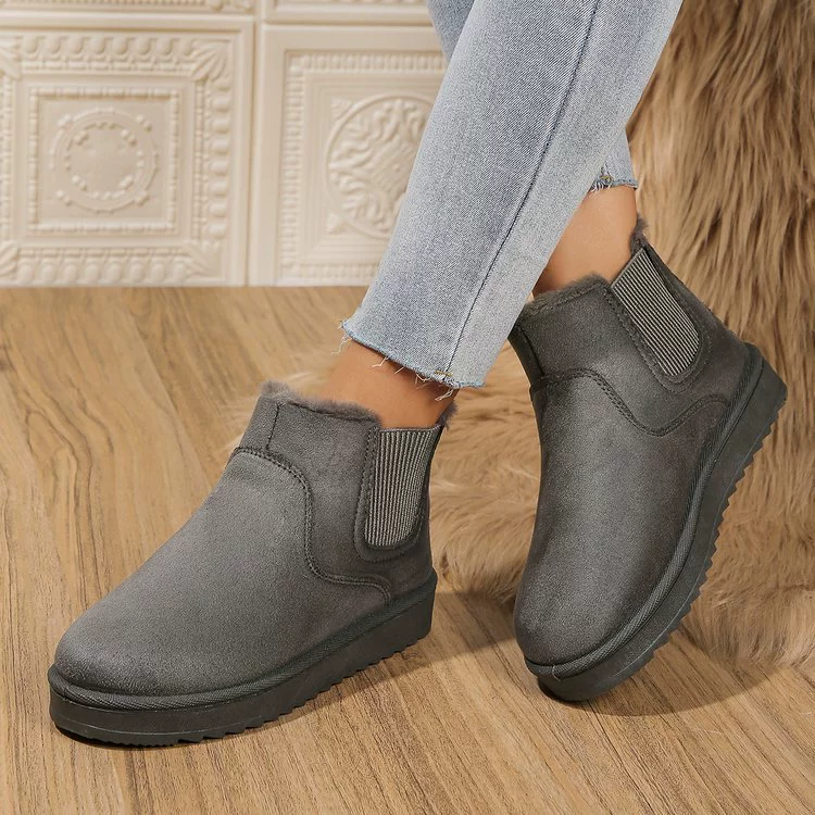 Round Toe Platform Boots