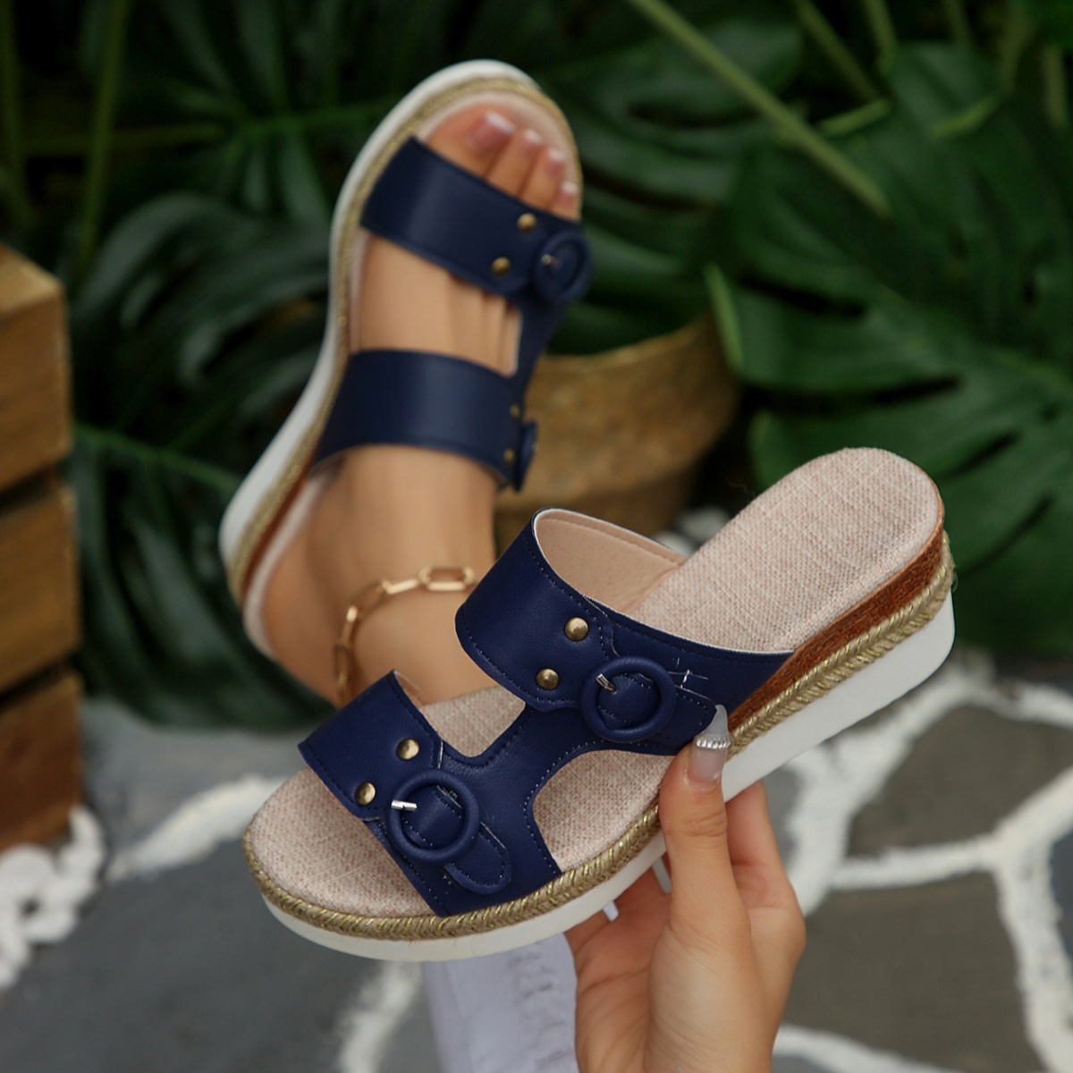 Open Toe Wedge Sandals