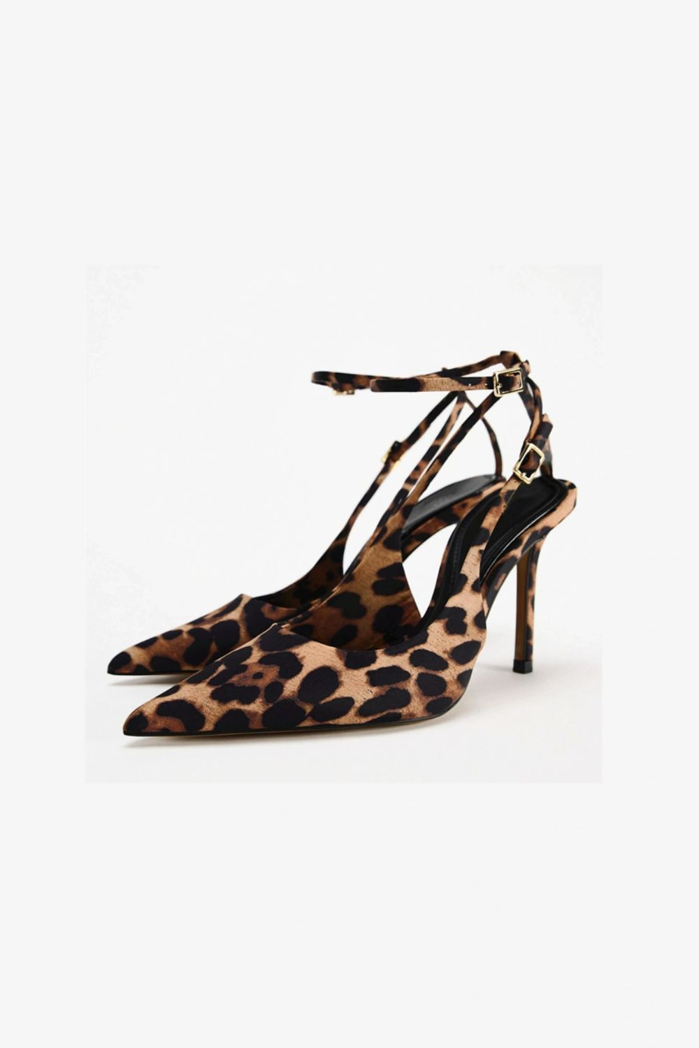 Leopard Point Toe Stiletto Pumps