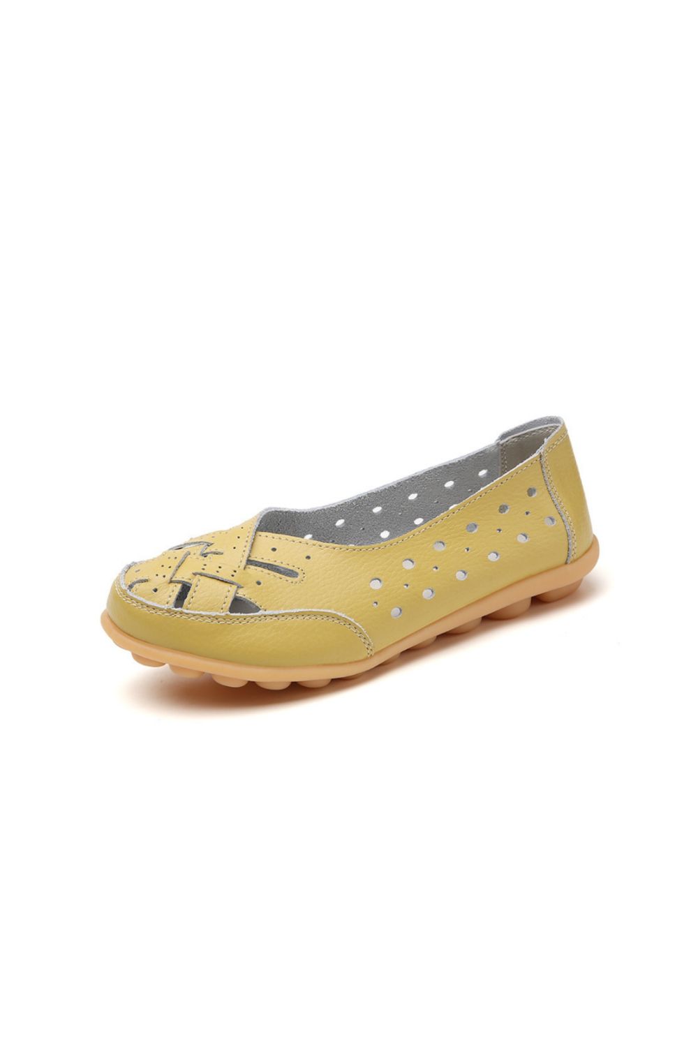 Hollow Out Round toe Flats Slip-Ons