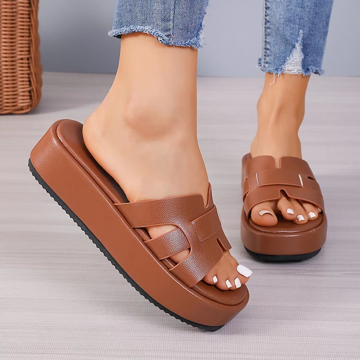 Open Toe Platform Sandals
