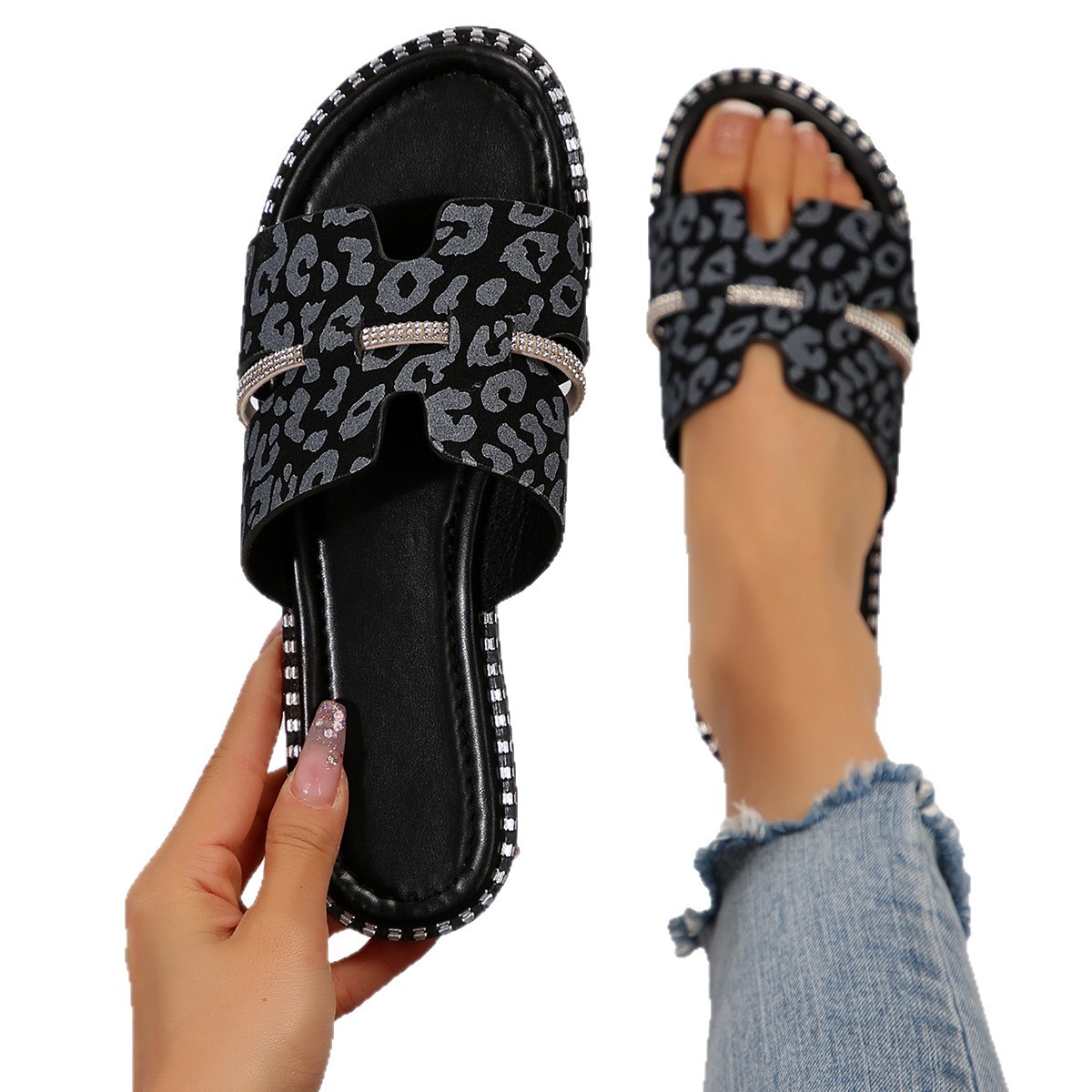 Open Toe Flats Sandals