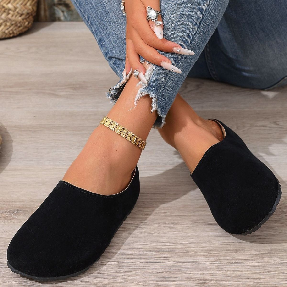 Round Toe Slip-Ons