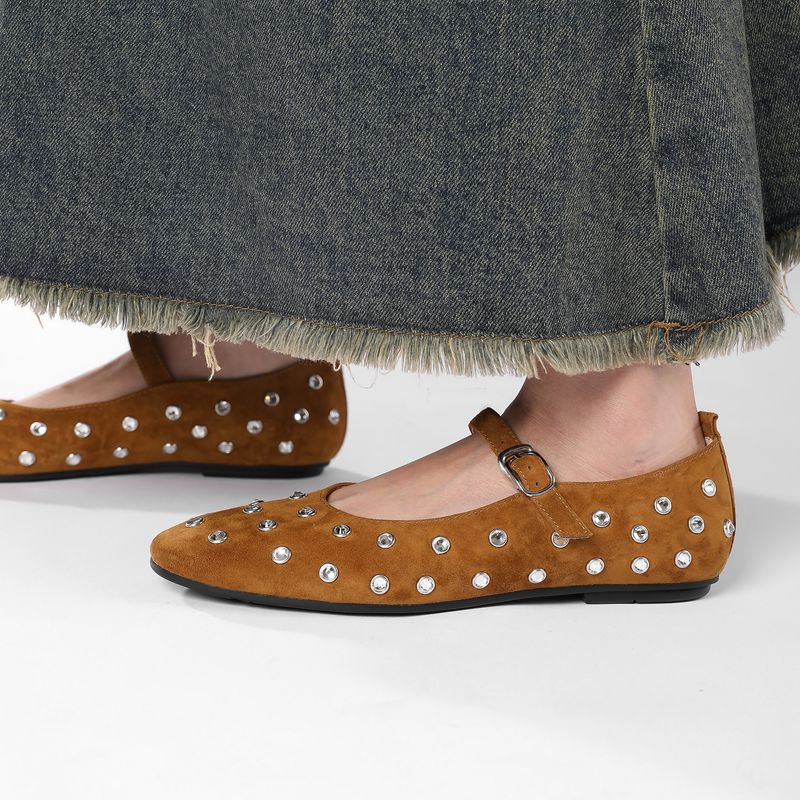 Round Toe Flats Slip-Ons