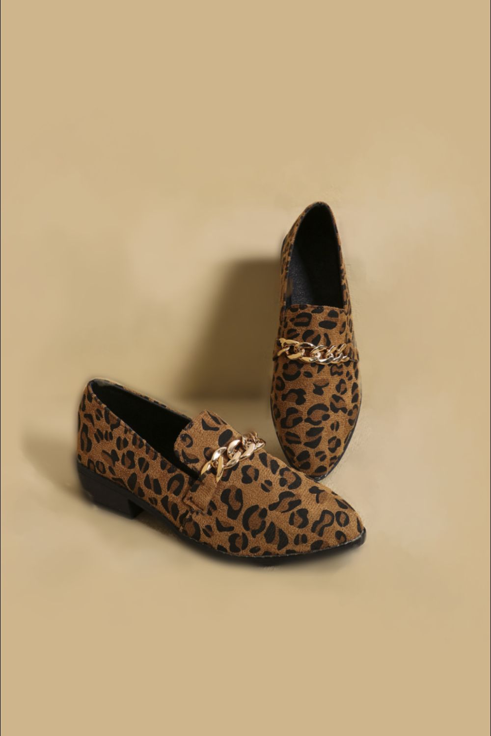 Point Toe Block Heel Loafers