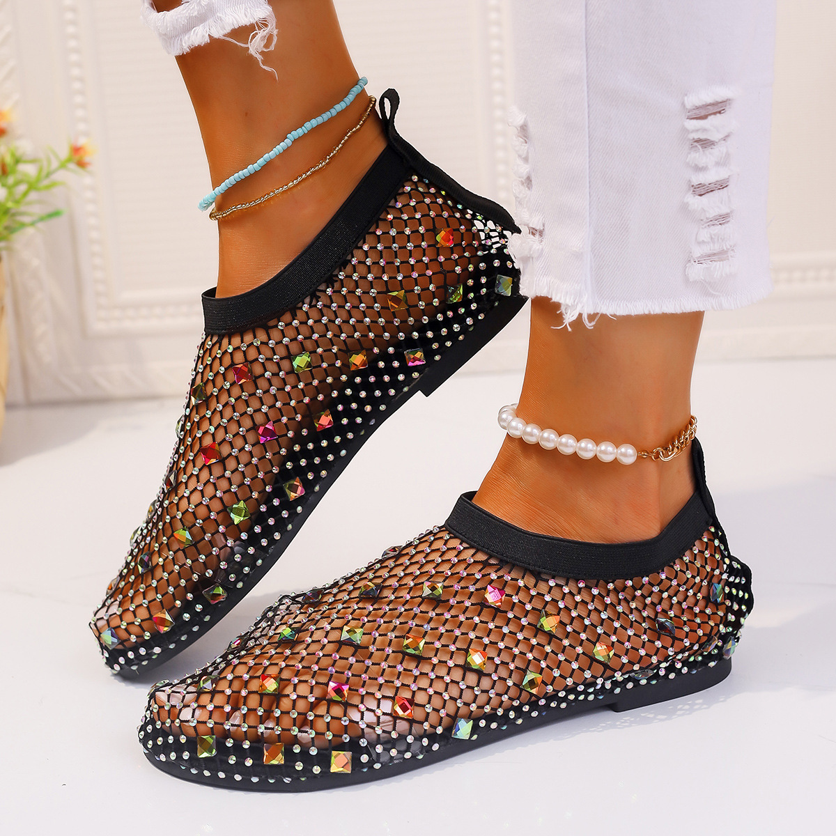 Round Toe Flats Slip-Ons
