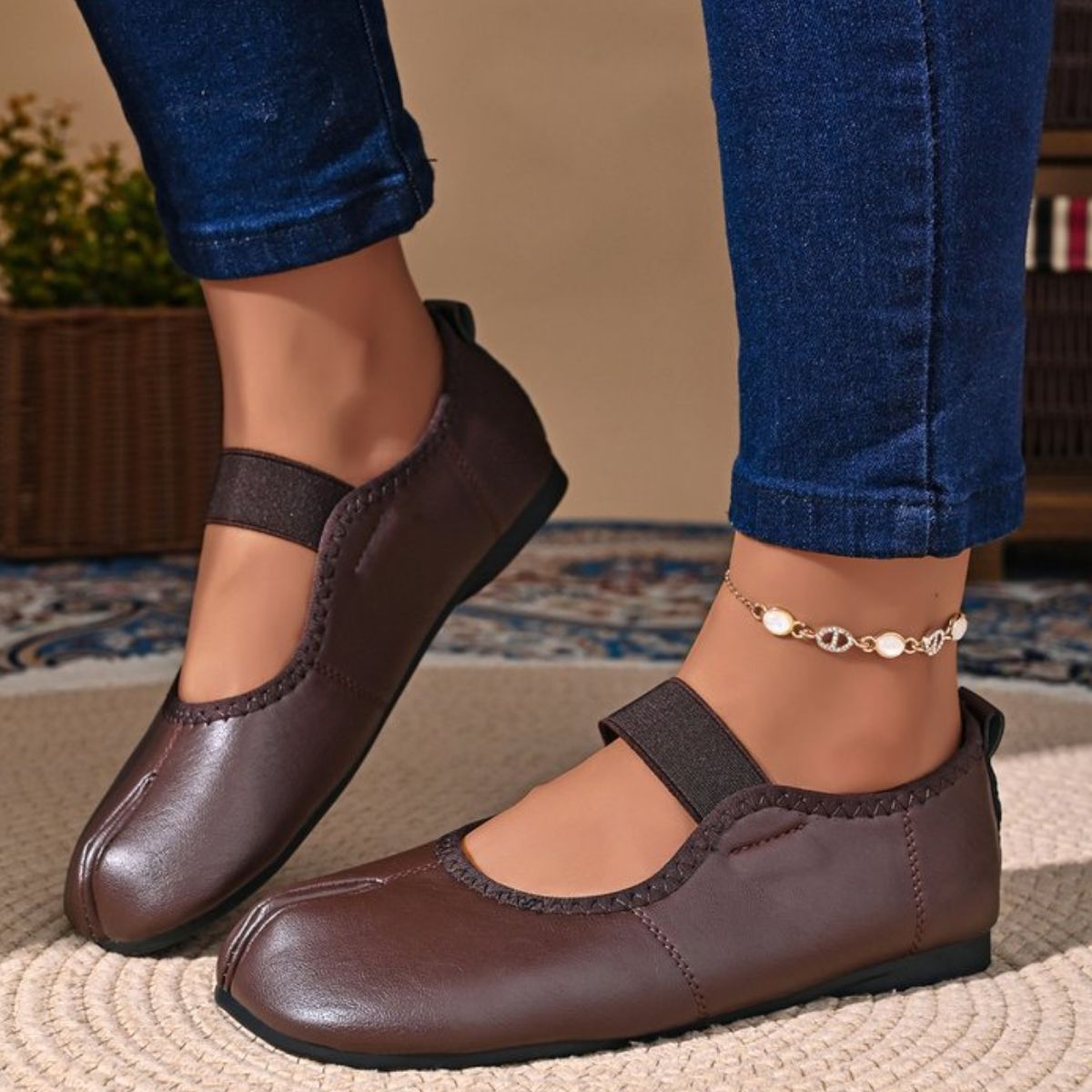 Split-Toe Slip-Ons