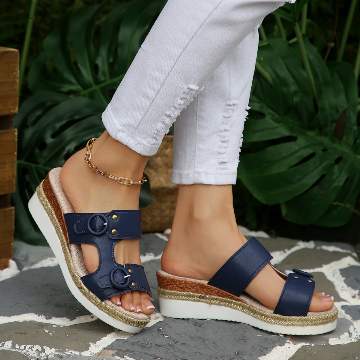 Open Toe Wedge Sandals