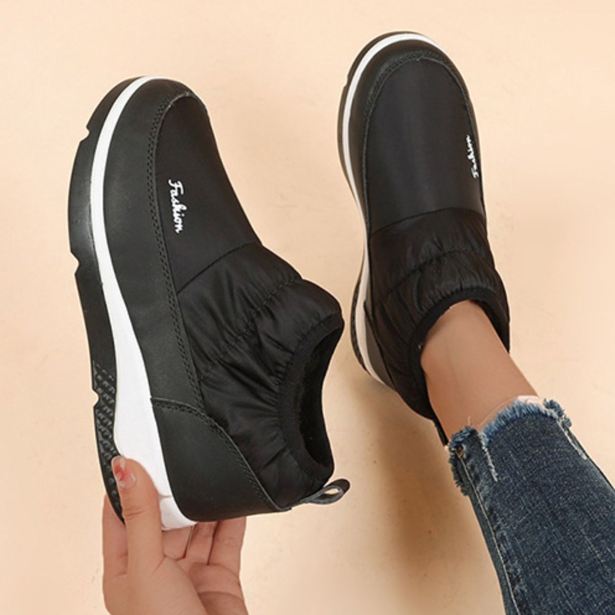 Warm Round Toe Boots