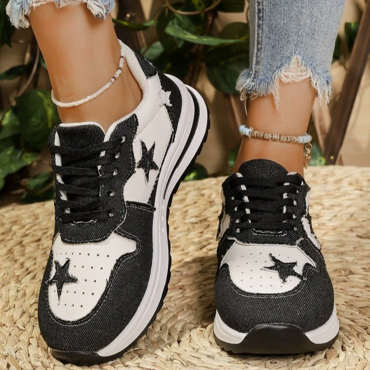 Star Lace Up Sneakers