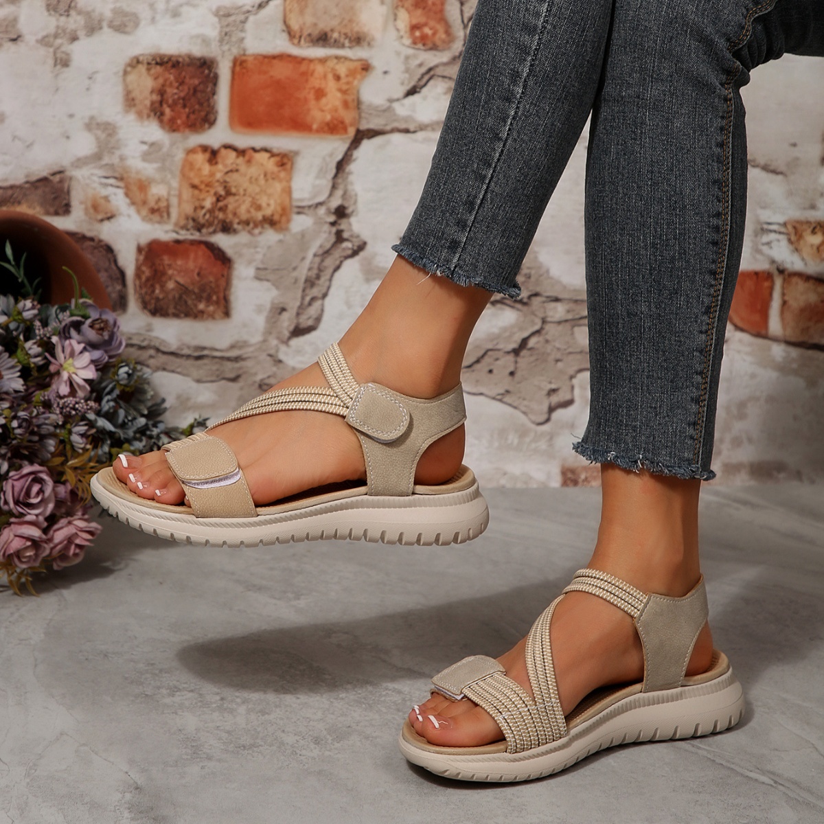 Open Toe Wedge Sandals
