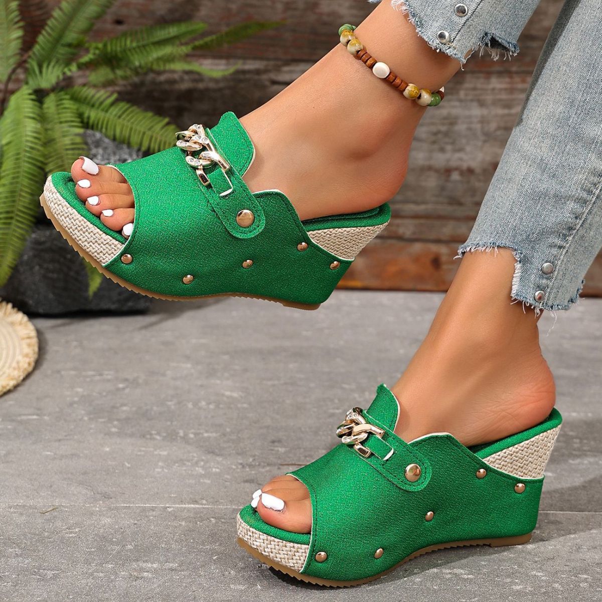 Open Toe Wedge Sandals