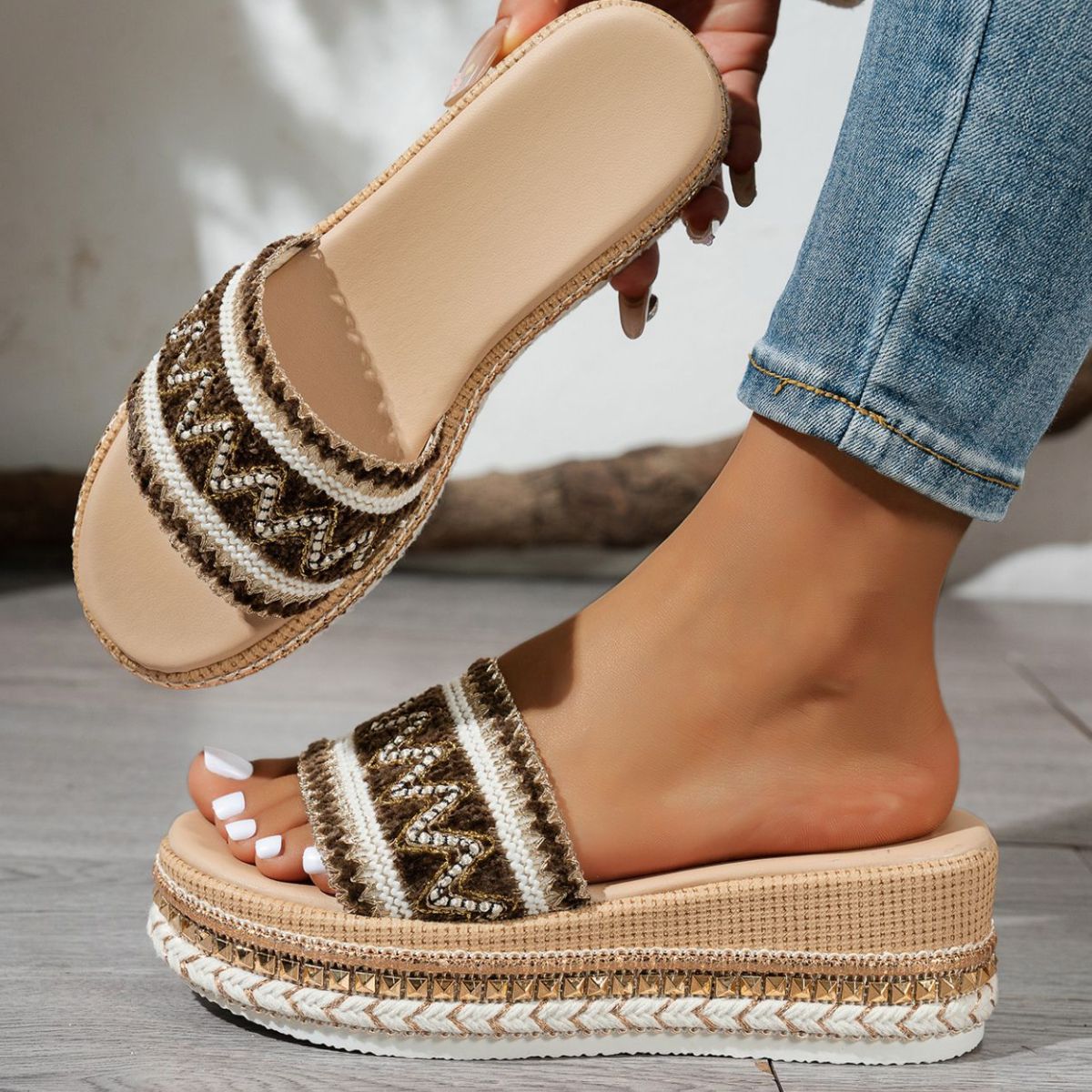 Open Toe Platform Sandals