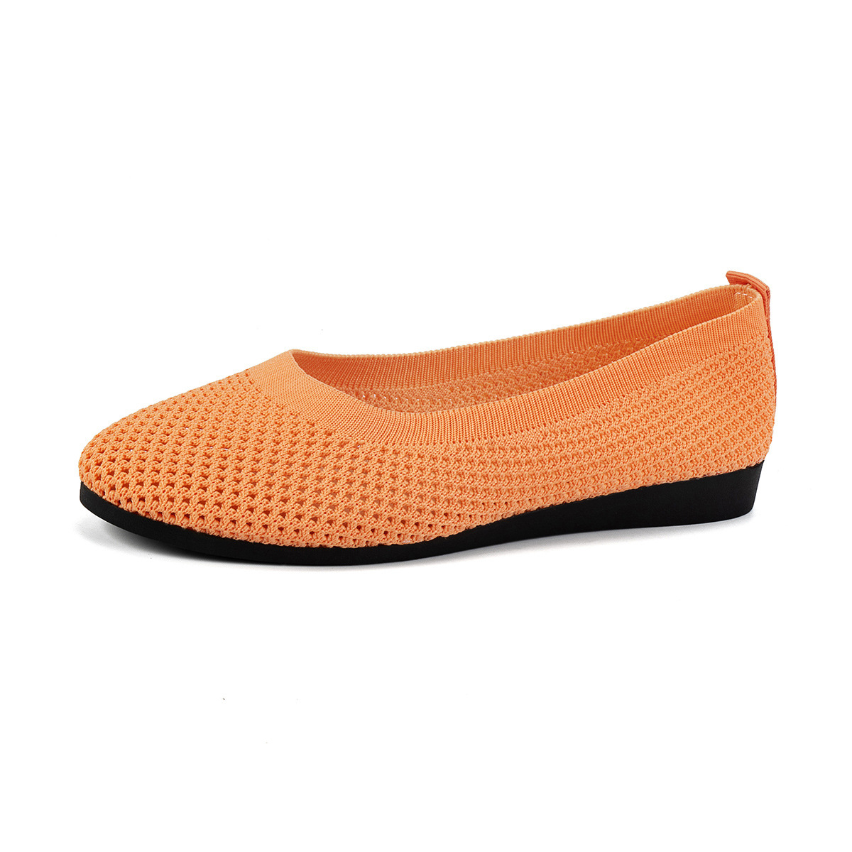 Solid Color Mesh Flat Slip-Ons