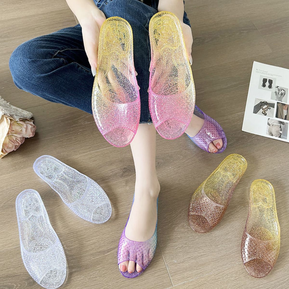Round Toe Flats Sandals