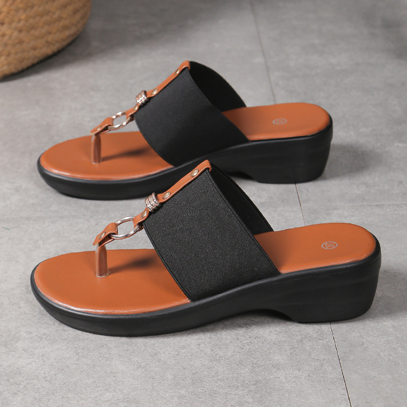 Toe Post Wedge Sandals