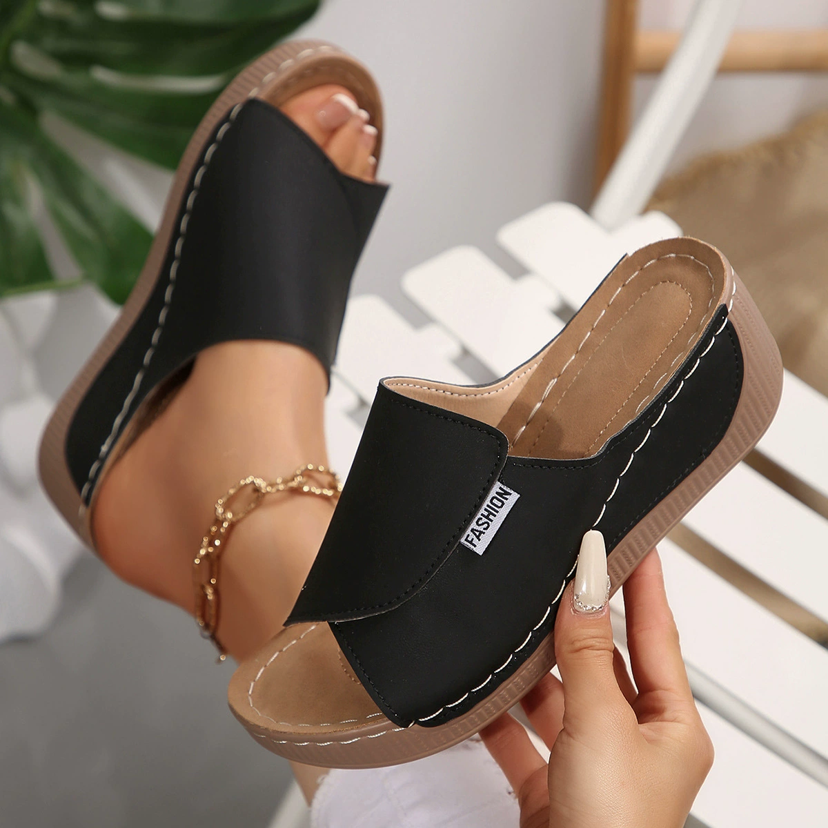Open Toe Wedge Sandals