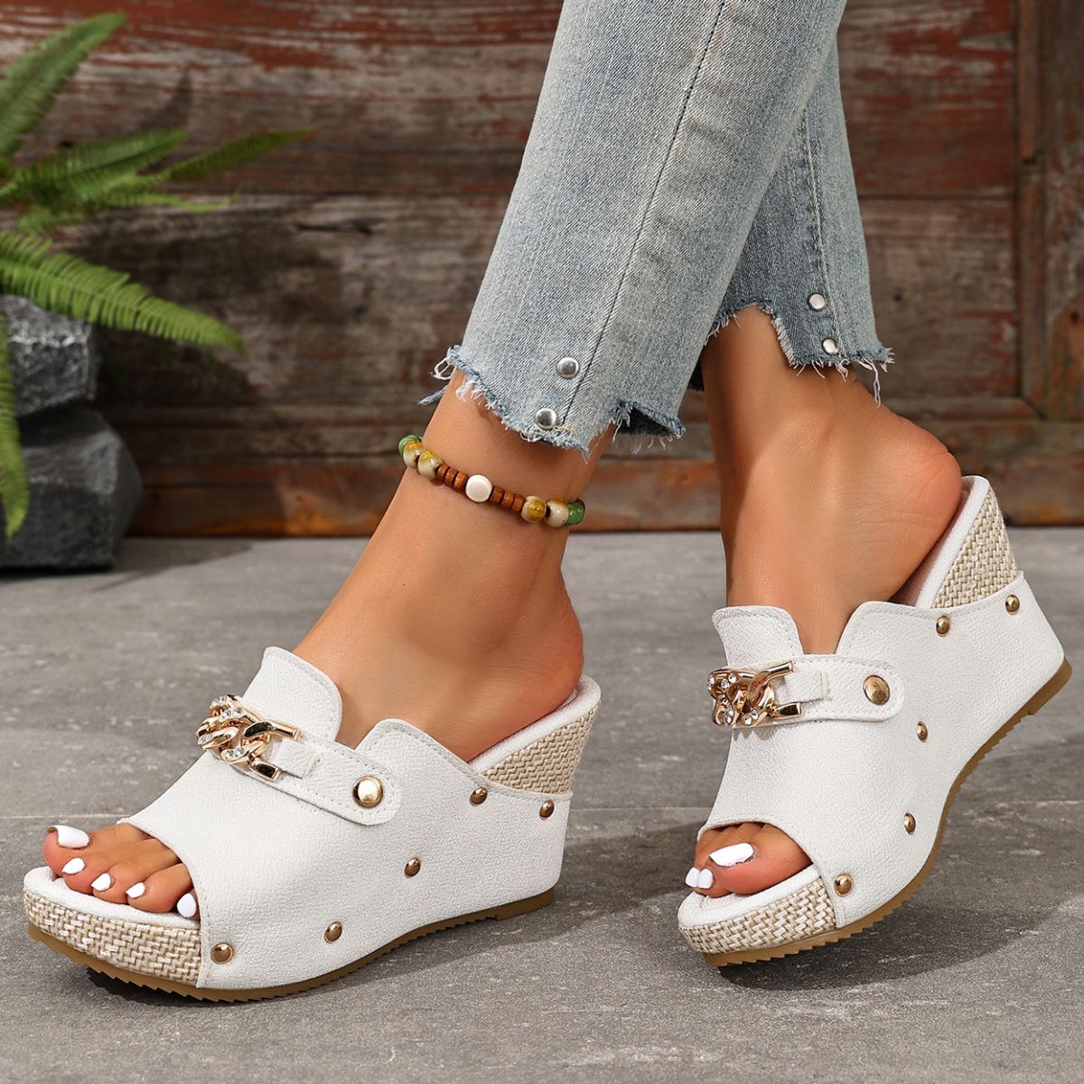 Open Toe Wedge Sandals