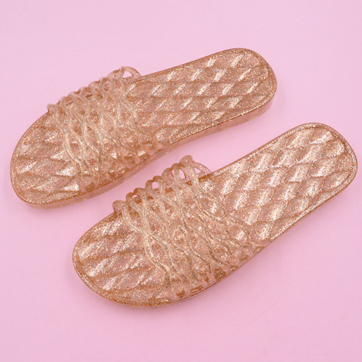 Open Toe Flats Slippers