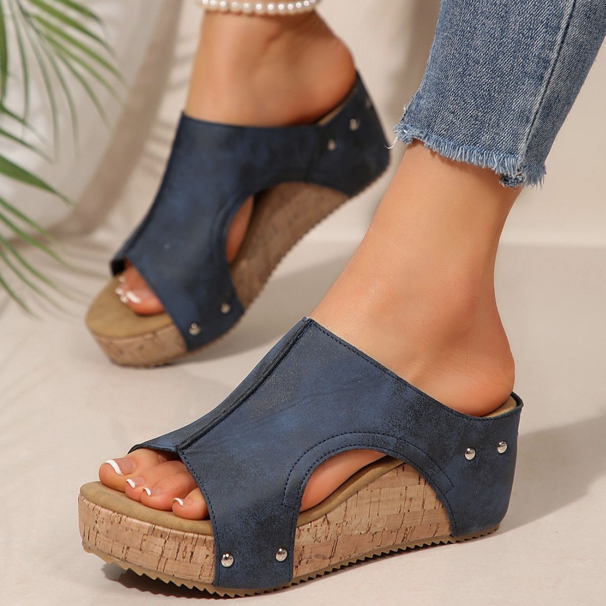 Open Toe Wedge Sandals