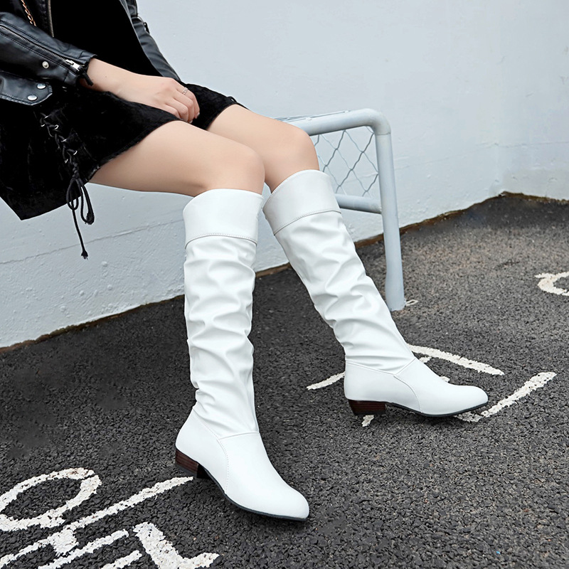 Slouch Block Heel Boots
