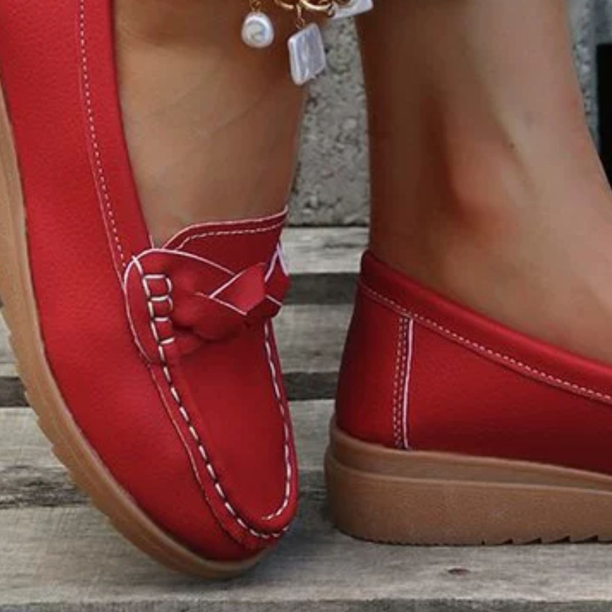 Round Toe Flats Slip-Ons