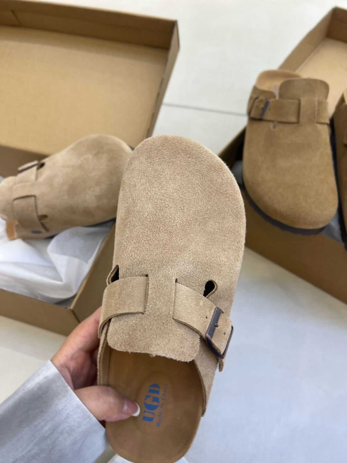 Round Toe Buckle Slip-Ons