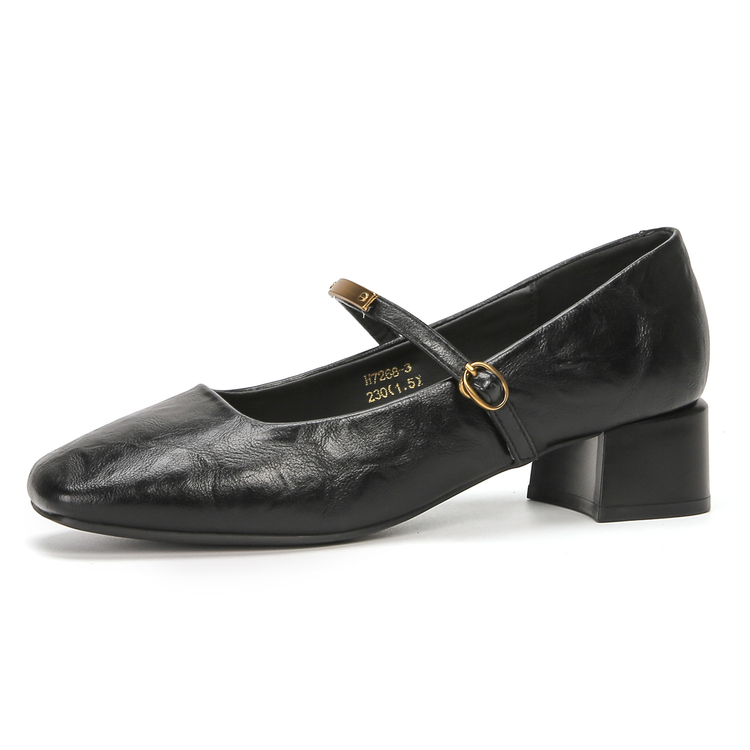 Square Toe Block Heel Pumps