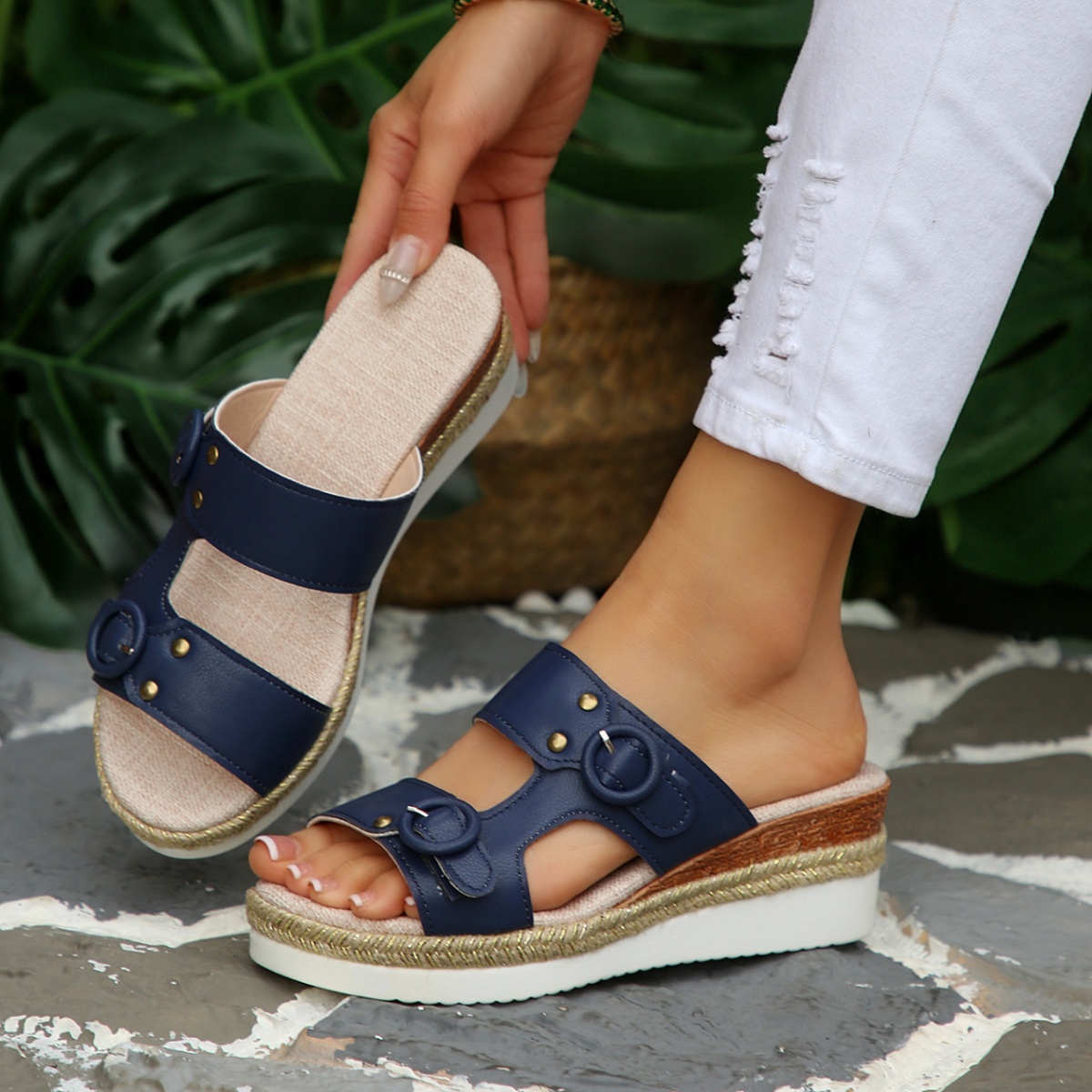 Open Toe Wedge Sandals