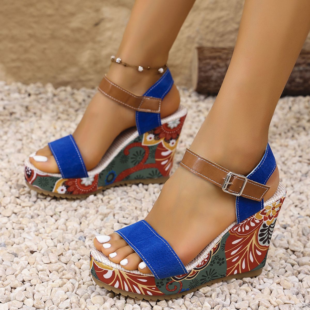Open Toe Wedge Sandals