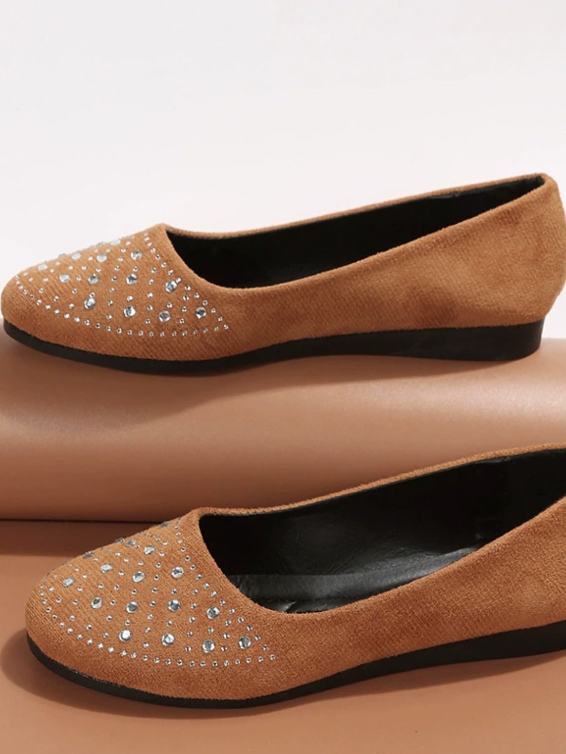 Rhinestone Flat Slip-Ons