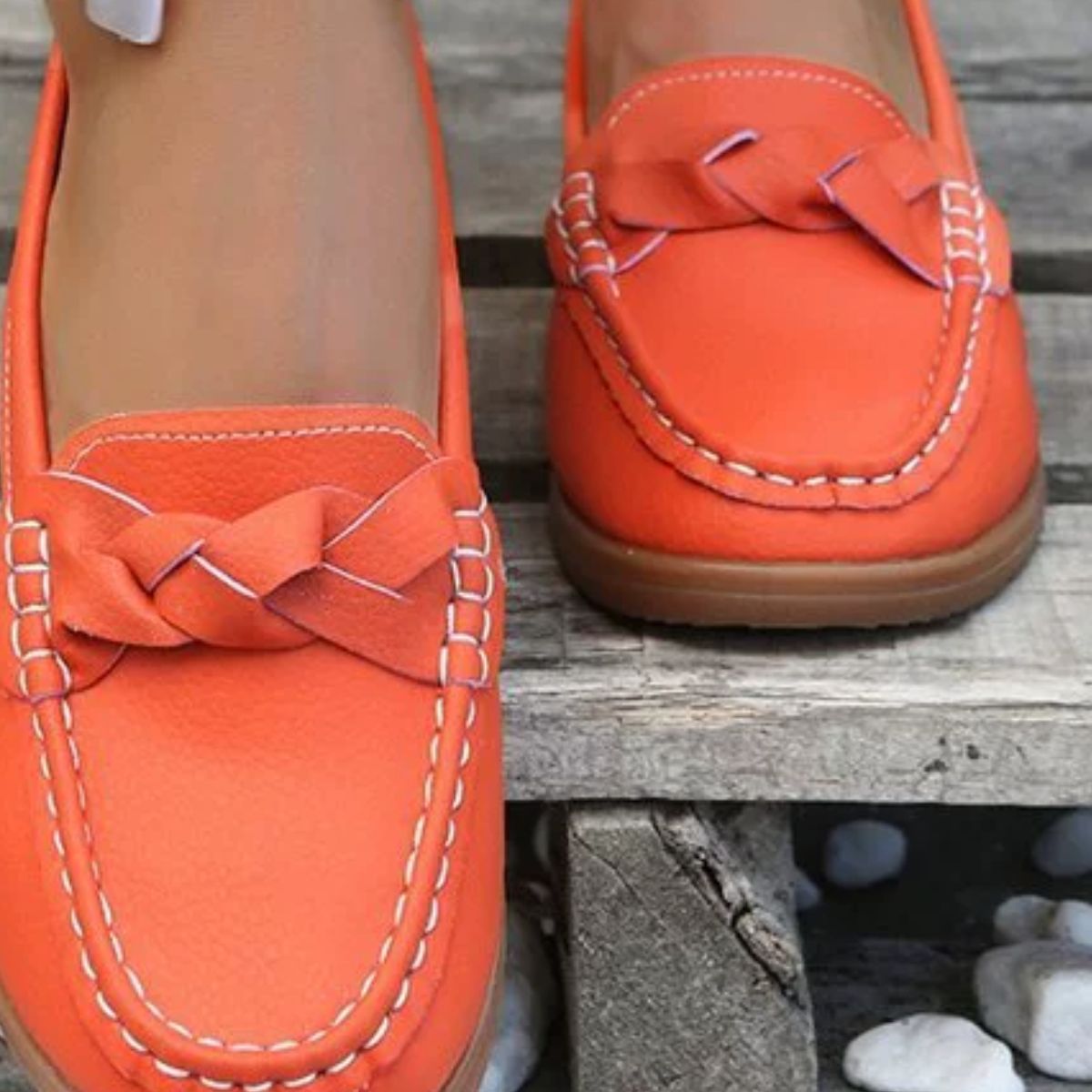 Round Toe Flats Slip-Ons