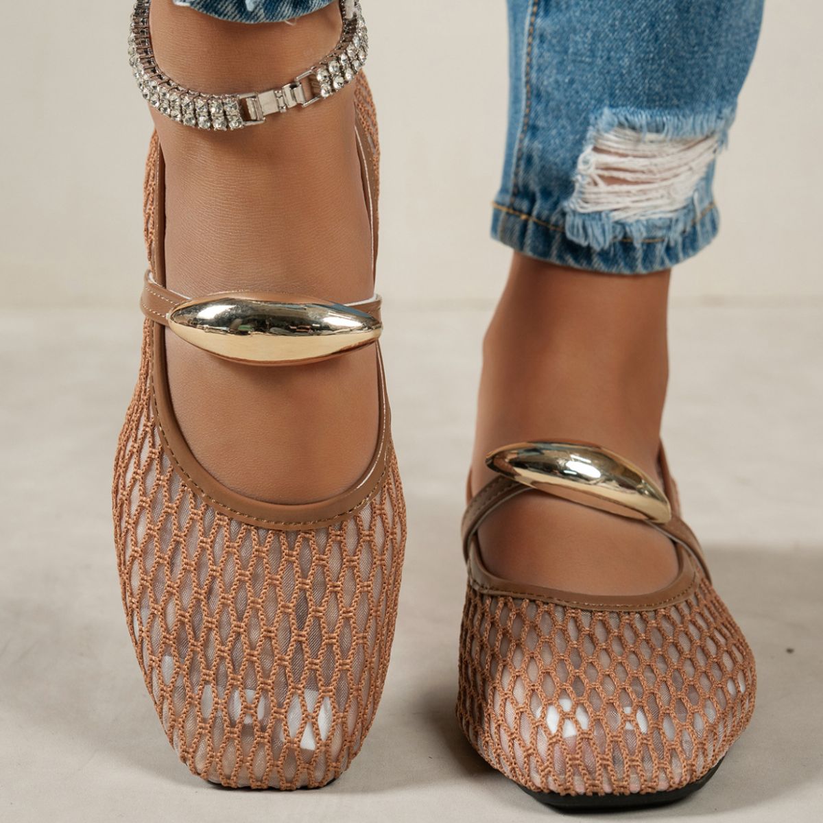 Square Toe Slip-Ons