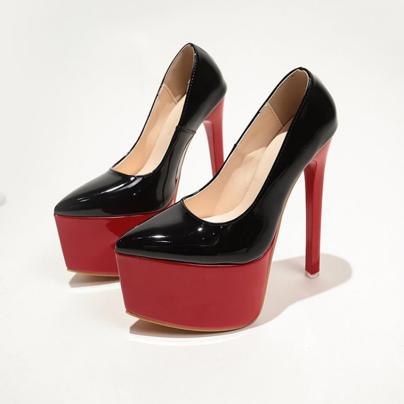 Point Toe Platform Stiletto Pumps