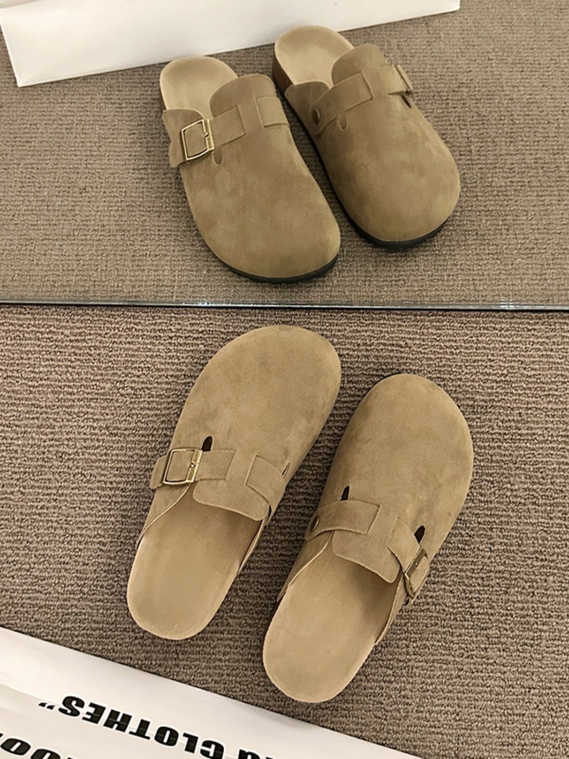 Round Toe Buckle Slip-Ons