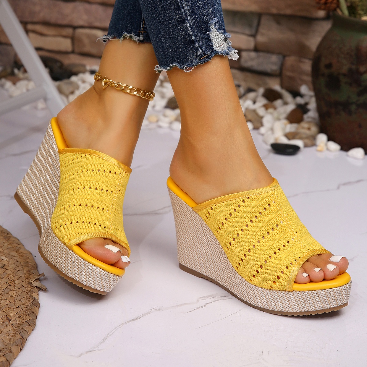 Open Toe Wedge Sandals