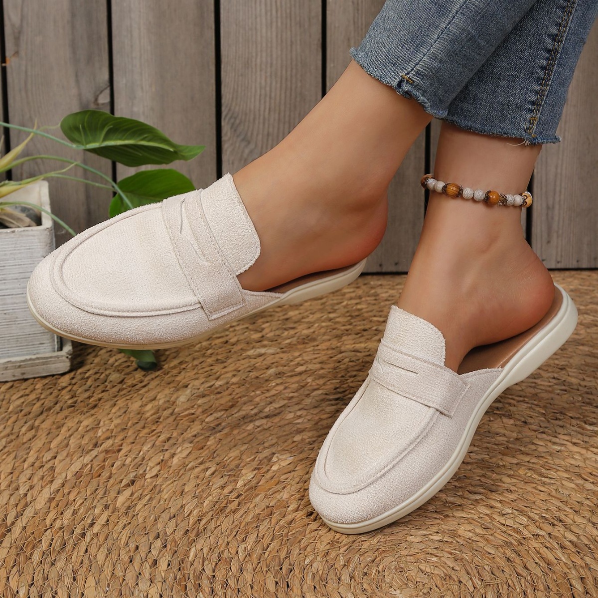 Round Toe Slip-Ons