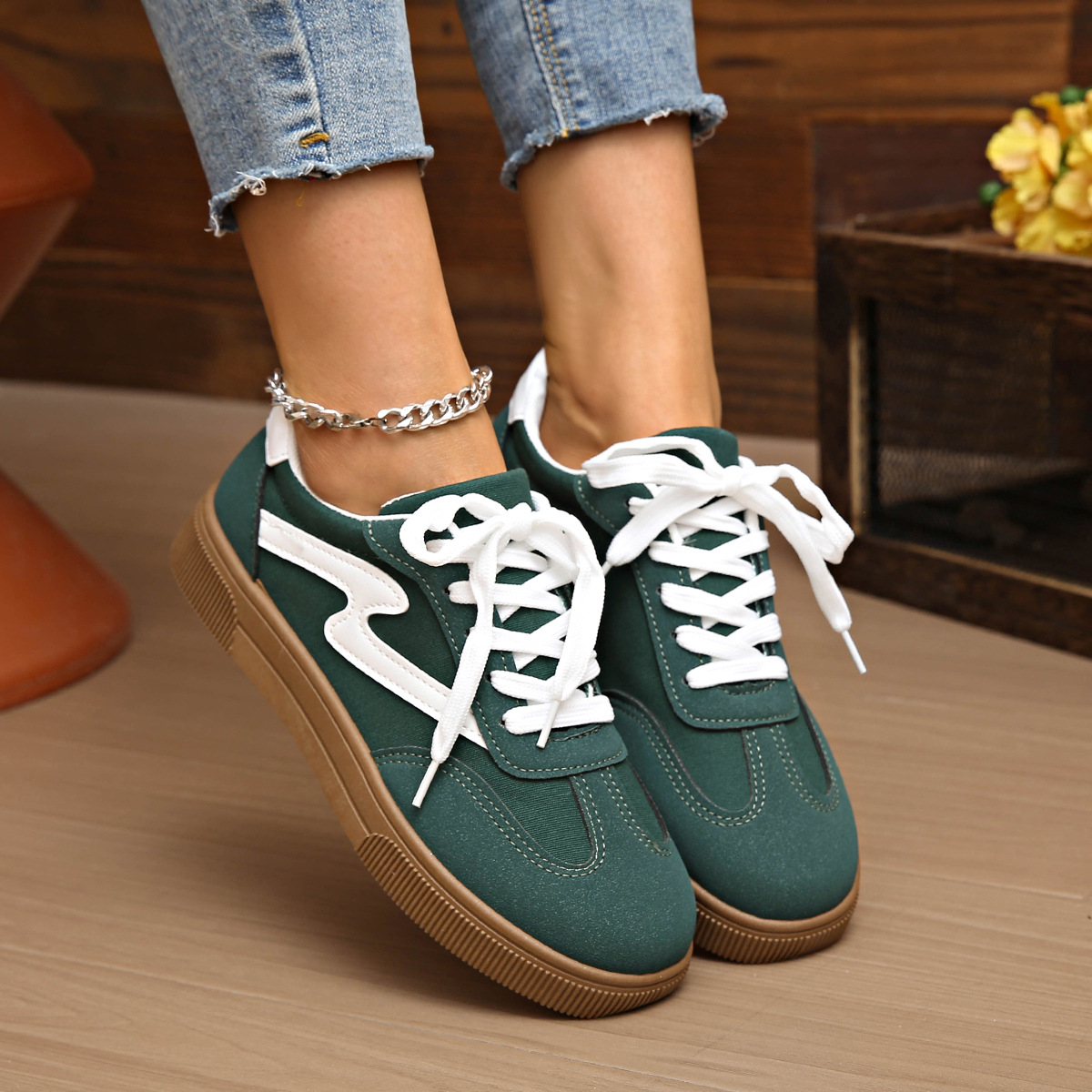 Lace Up Platform Sneakers