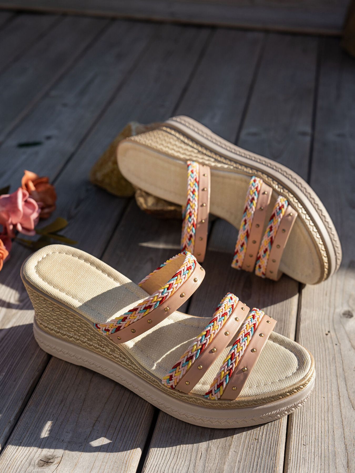 Open Toe Wedge Sandals