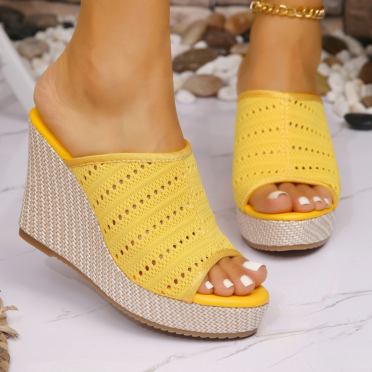 Open Toe Wedge Sandals