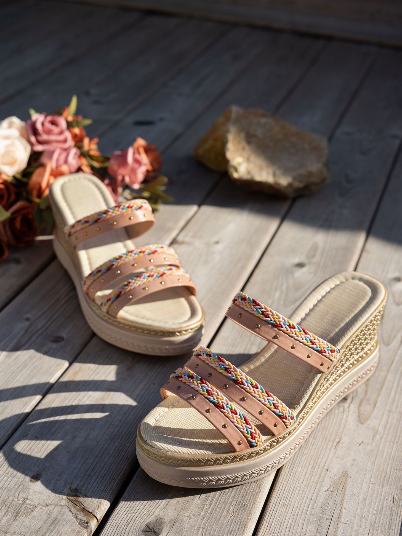 Open Toe Wedge Sandals