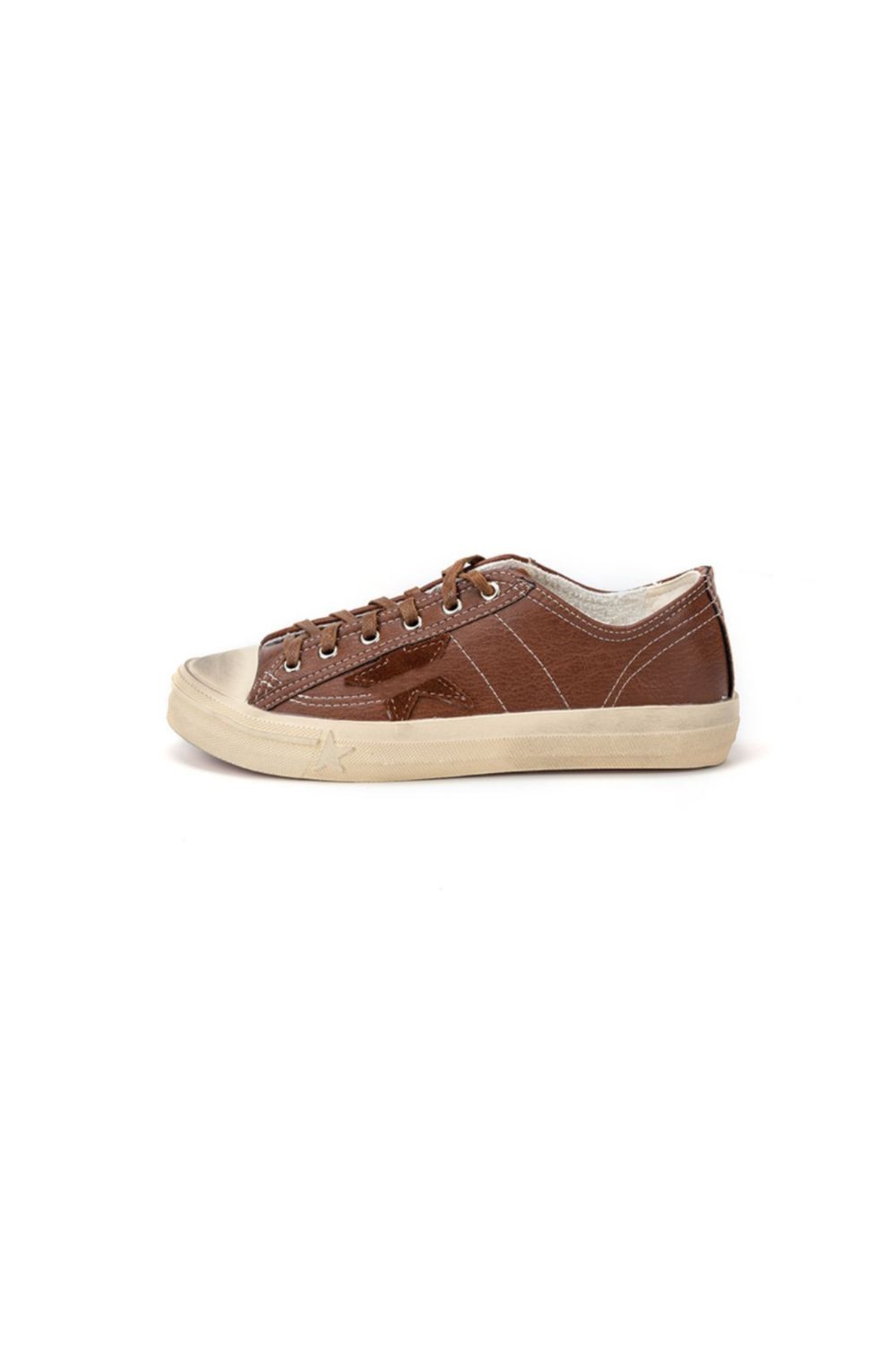 Star Round Toe Lace Up Sneakers