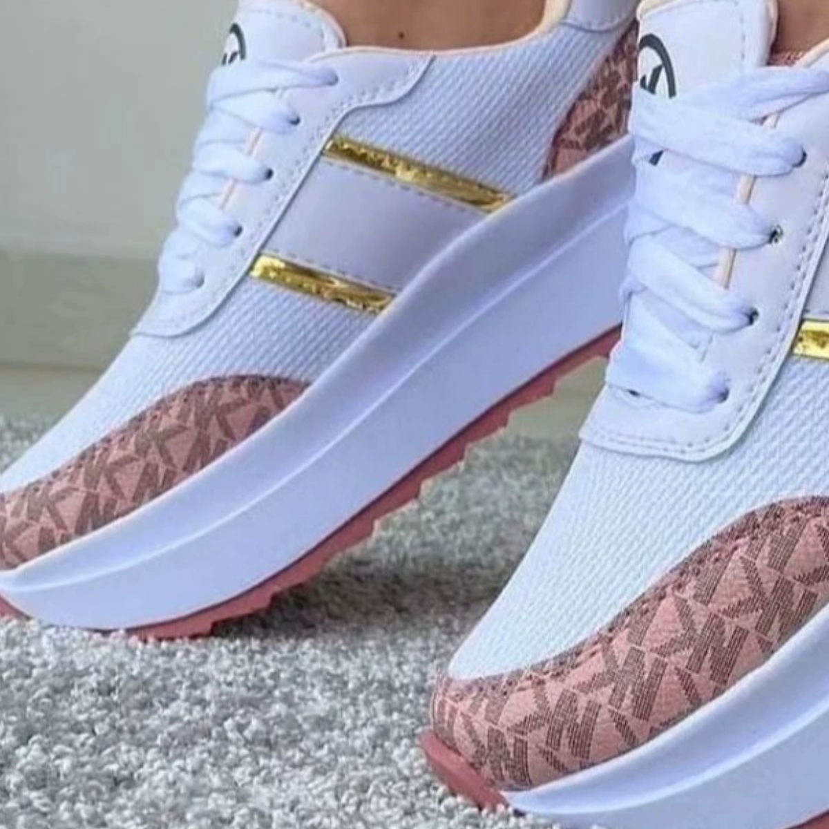 Round Toe Platform Sneakers