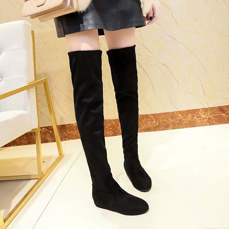 Round Toe Block Heels Boots