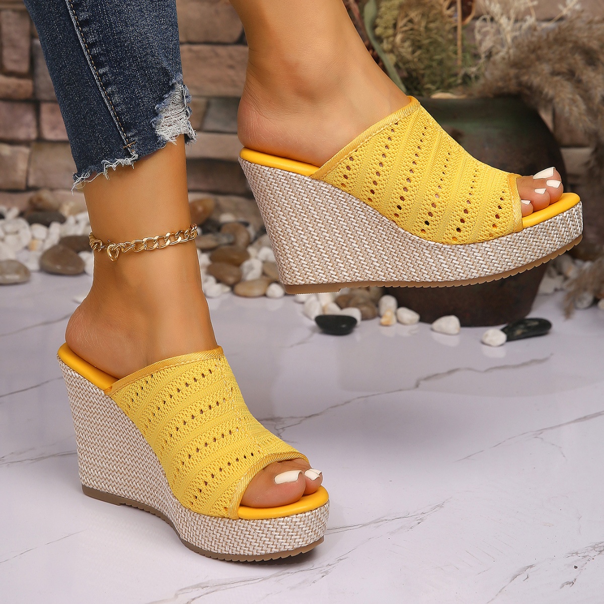 Open Toe Wedge Sandals