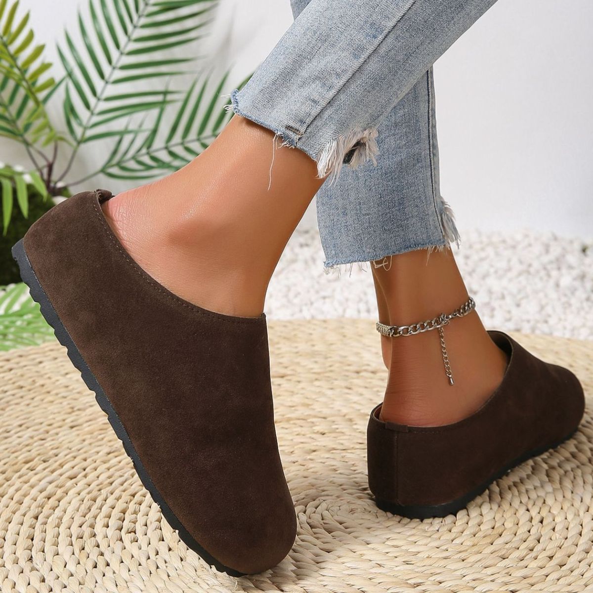 Round Toe Slip-Ons