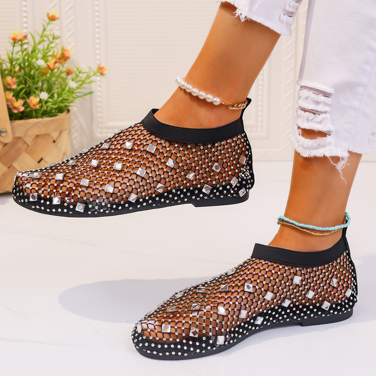 Round Toe Flats Slip-Ons