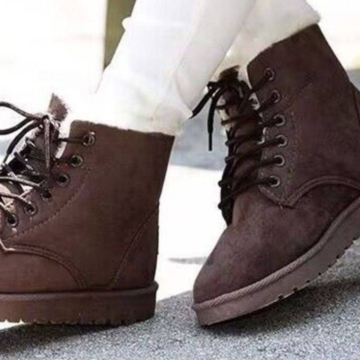 Lace-Up Ankle Boots