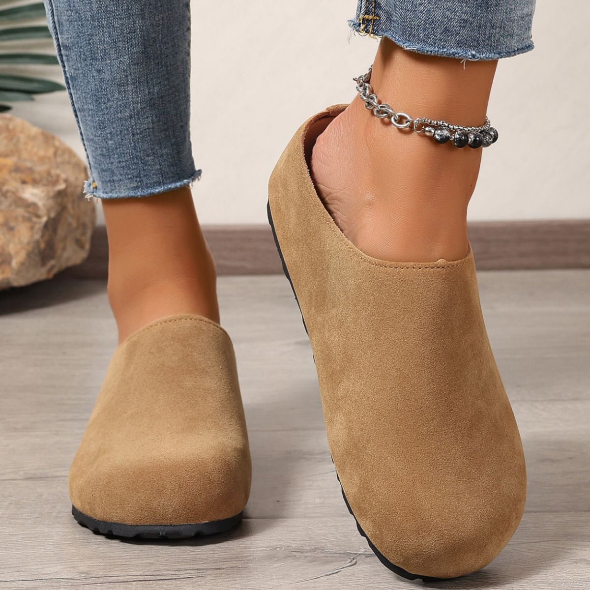 Round Toe Slip-Ons