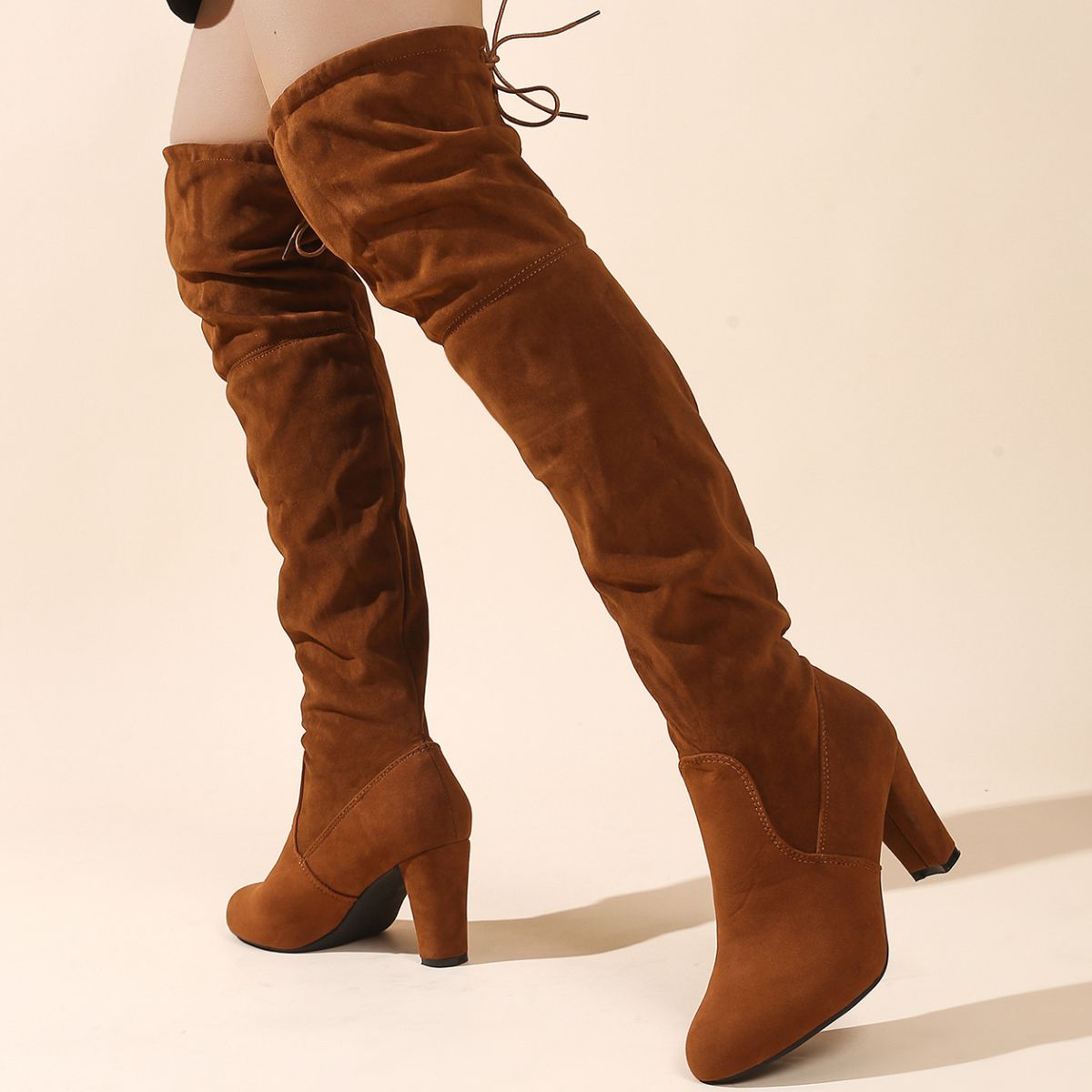 Over-the-Knee High Heel Boots